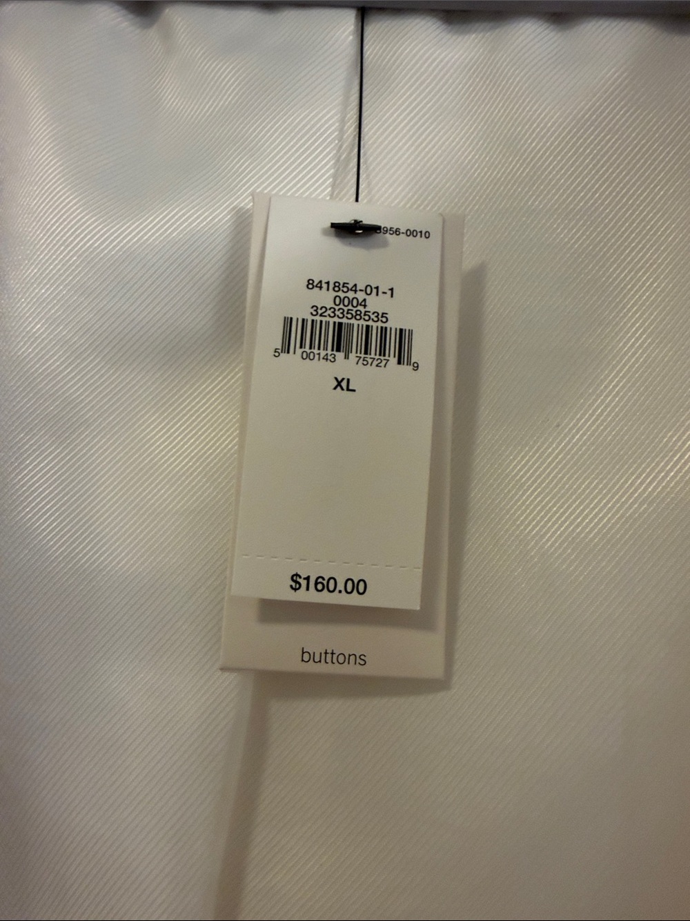 Banana Republic White Collarless Textured Button Jacket - Picture 3 of 10